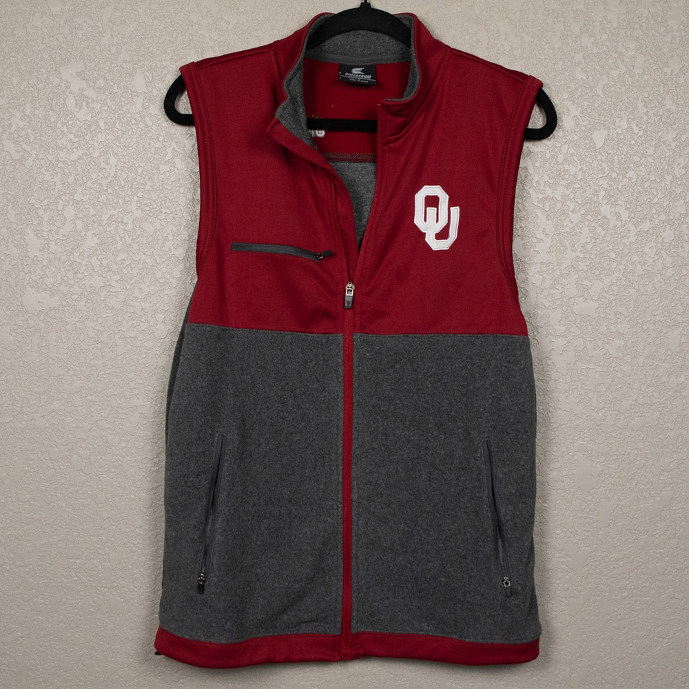 Colosseum University of Oklahoma fleece vest-S